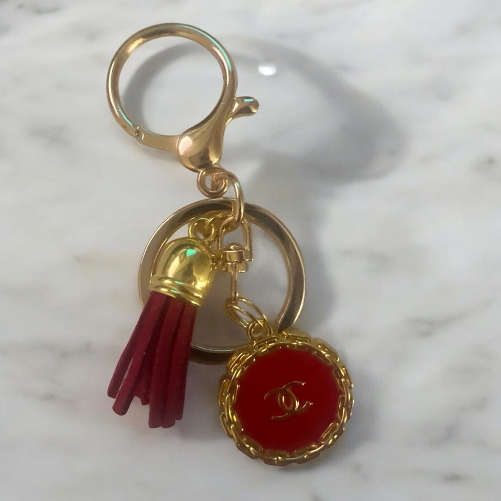 Red and Gold Keychain Accessory